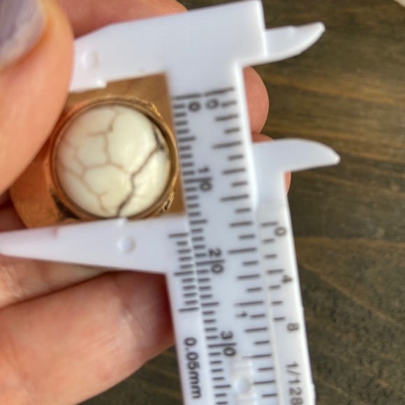 WHITE BUFFALO TURQUOISE BIG STATEMENT EARRINGS - Picture 8 of 13